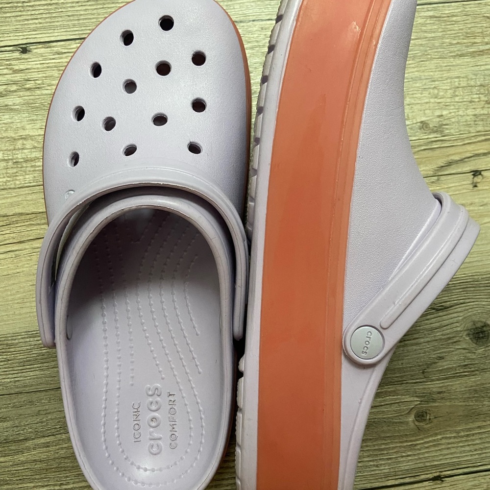 Crocs platform shoes size 10 women